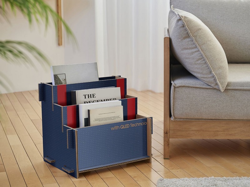 Samsung Introduces Cardboard Packaging That Becomes Furniture Post Use1 1