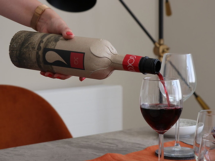 Frugalpac Launches Wine Bottle Made from 94 Percent Recycled Paperboard