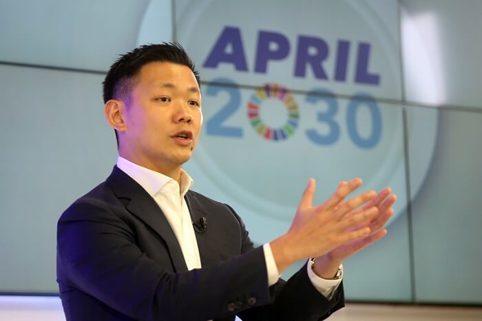 Mr. Anderson Tanoto Managing Director RGE pictured at the launch of APRIL2030