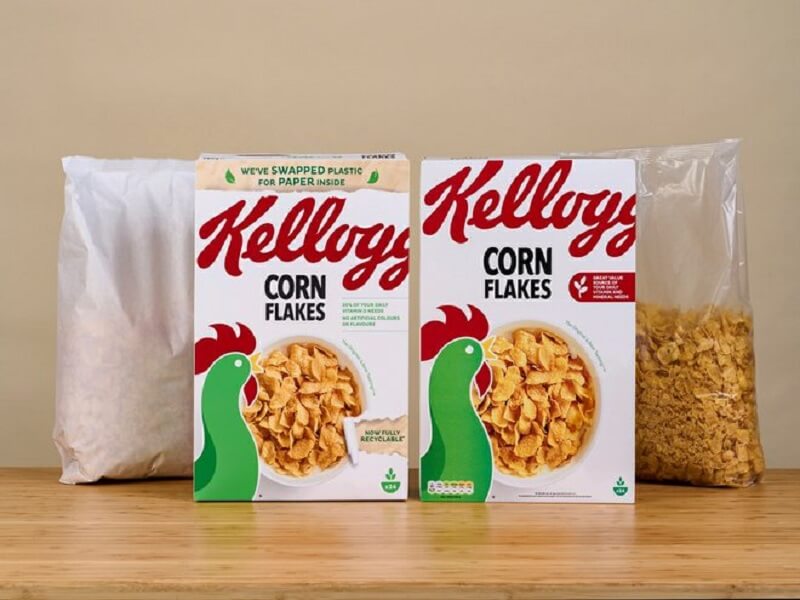Kellogg’s planning to trial Recyclable Paper Liners in Cereal Boxes